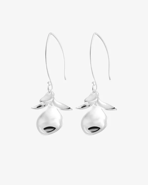 Violet earrings silver