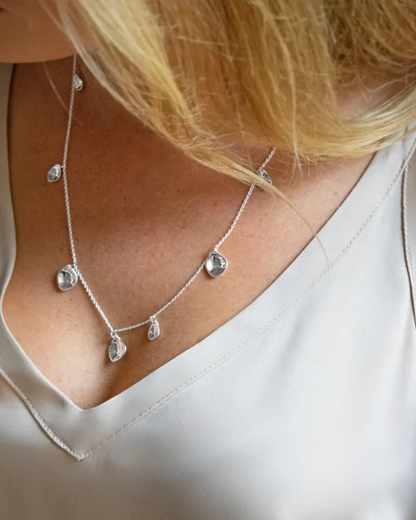 Violet full necklace silver