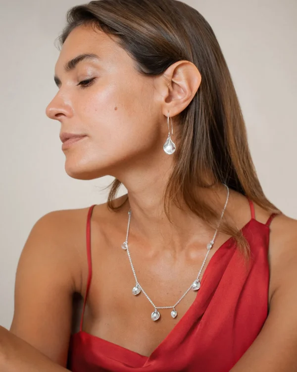 Violet full necklace silver