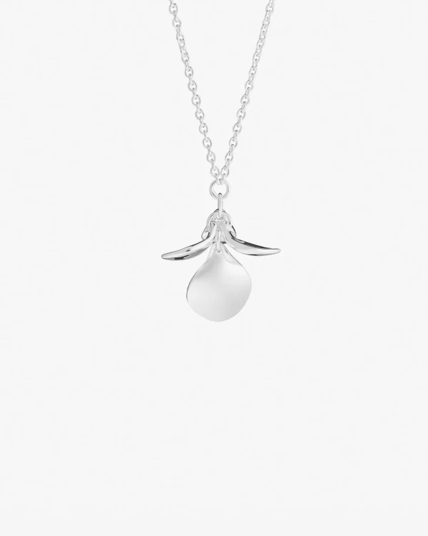 Violet single necklace silver
