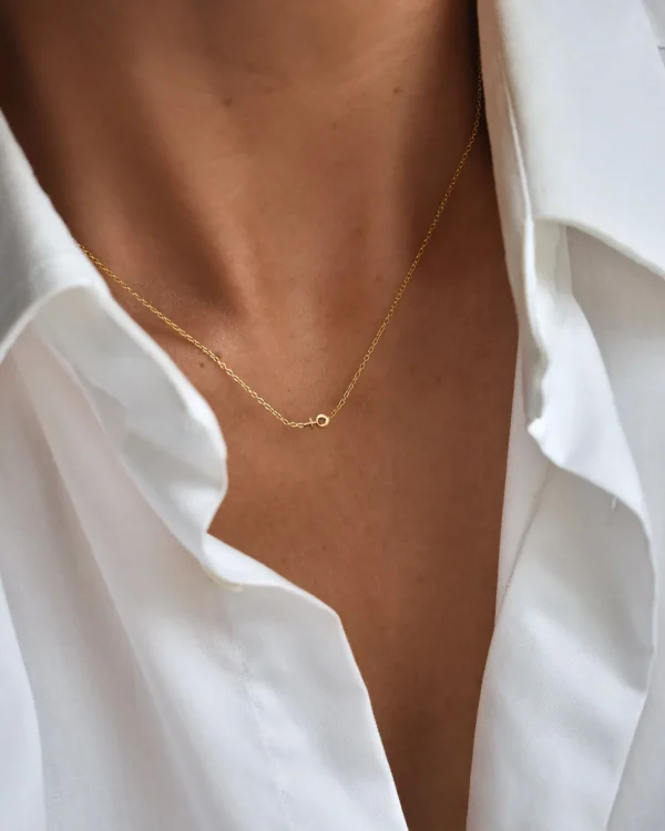 Women Unite drop necklace gold