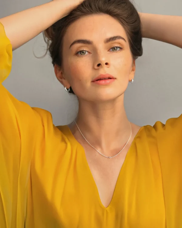 Women Unite drop necklace silver