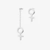 Women Unite mixed earrings silver