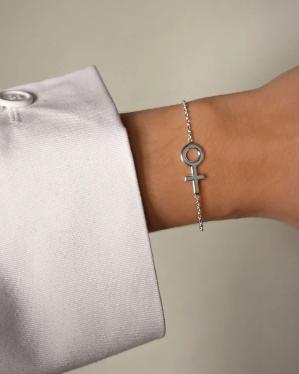 Women Unite single bracelet silver