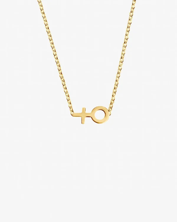 Women Unite small necklace gold