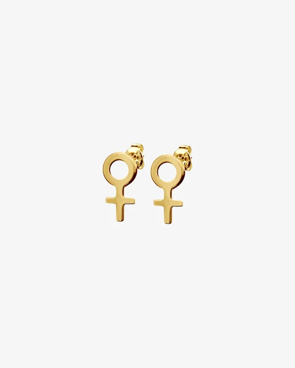 Women Unite small studs gold